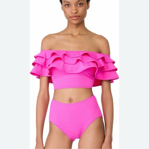 kate spade Other - 🆕 Kate Spade Off Shoulder Ruffle Top and High Waist Bikini